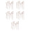 10Sets DIY Wood Clock Hands Brown Replacement Parts for Accurate Time 8