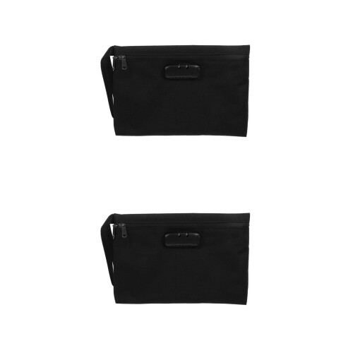 2Pcs Secure Black Locking Bag with Combination Lock for Travel Use 2
