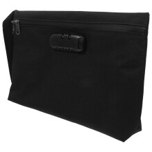 2Pcs Secure Black Locking Bag with Combination Lock for Travel Use