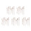 10Sets DIY Wood Clock Hands Brown Replacement Parts for Accurate Time 9