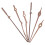 10Sets DIY Wood Clock Hands Brown Replacement Parts for Accurate Time 3