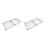 2Pièces Boîte De Rangement Clés Murale Aluminium Argenté Pour 4