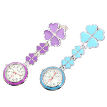 4Pcs Quartz Nurse Clip-on Pocket Watches Alloy Hanging Chest Watches