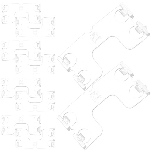100Pcs Transparent Plastic Blinds Clips with Elegant