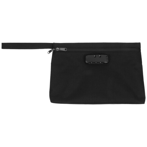 2Pcs Secure Black Locking Bag with Combination Lock for Travel Use 1