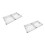 2Pièces Boîte De Rangement Clés Murale Aluminium Argenté Pour 8