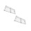 2Pièces Boîte De Rangement Clés Murale Aluminium Argenté Pour 10