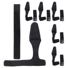 24Ensembles Housses De Protection Elastiques Noires Pour Canne À