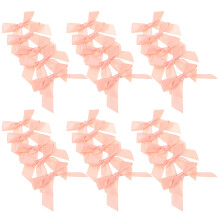 450Pcs Pink Premade Ribbon Bows for Gift Wrap and Shower Decorations