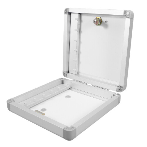 2Pièces Boîte De Rangement Clés Murale Aluminium Argenté Pour 2