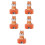 5Pièces Taille-Crayons Bois , Manuel Portable Pour Enfants 6