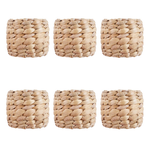 30Pcs Elegant Rustic Straw Wicker Napkin Rings for Wedding and Dining 2