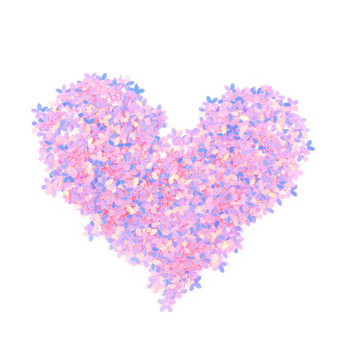 800Pièces Accessoires Couture Patchs Fleurs Sequins Rose Pour Habits