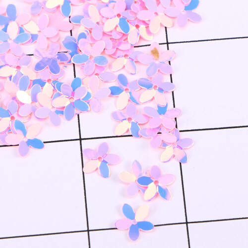 800Pièces Accessoires Couture Patchs Fleurs Sequins Rose Pour Habits 2