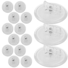 30Pcs Self Adhesive Clear Plastic Shower Curtain Clips for Tile Walls