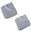 2Pièces Petites Serviettes Charbon Bambou Absorption Optimale 1