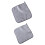 2Pièces Petites Serviettes Charbon Bambou Absorption Optimale 10