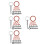 4Sets Coffee Maker Wrench Set Silicone Ring for Coffee Machine Repair 8