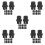60Pcs Hard Surface Steam Cleaner Brush Heads Efficient Cleaning Black 7