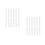 24Pièces Embouts Blancs Polyester Pour Marqueurs Craie Remplacement 3