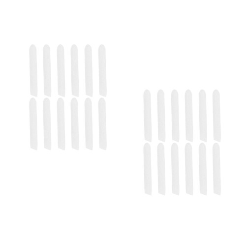 24Pièces Embouts Blancs Polyester Pour Marqueurs Craie Remplacement 2