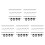 10Pcs Portable Guitar Finger Stretcher Black White for Dexterity Boost 6