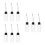 9Pcs White Plastic Oil Pot for Sewing Machine with Iron Spout Cap 5