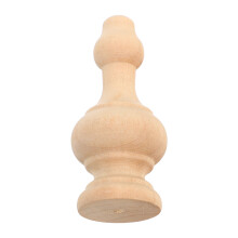 4Pcs Durable Khaki Wooden Balusters for Indoor Staircase Decor