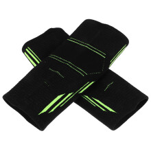 5Pairs Women's Black Compression Sleeve Elbow Braces Nylon Breathable