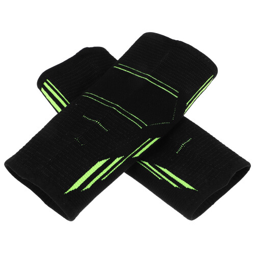 5Pairs Women's Black Compression Sleeve Elbow Braces Nylon Breathable