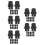 60Pcs Hard Surface Steam Cleaner Brush Heads Efficient Cleaning Black 8