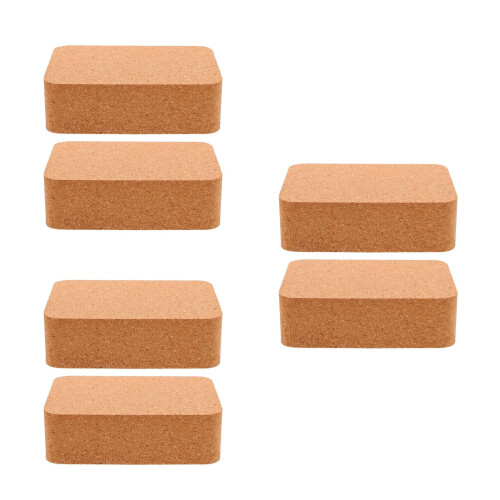 6Pcs Durable Cork Punching Pads Brown Craft Mats for Precise DIY Work 2