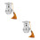 2Pcs Resin Graduation Prizes Silver Desktop Figurines for Students 8