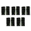 5Pairs Women's Black Compression Sleeve Elbow Braces Nylon Breathable 7