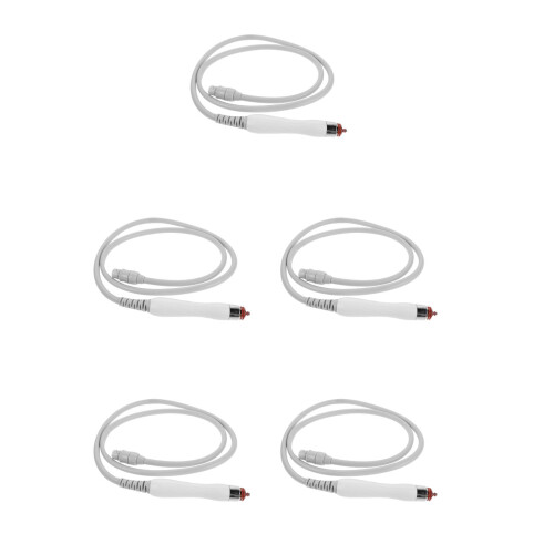 5Pcs Portable Hydro-Oxygen Facial Device Handle White Plastic Tool 2