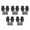 60Pcs Hard Surface Steam Cleaner Brush Heads Efficient Cleaning Black 10