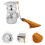 2Pcs Resin Graduation Prizes Silver Desktop Figurines for Students 11