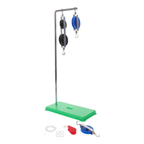 3Sets Physics Teaching Set Pulley Block Stand ABS Iron for Experiment 2
