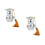 2Pcs Resin Graduation Prizes Silver Desktop Figurines for Students 5