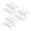 24Pcs Square Green Plastic Fish Tank Nets Compact for Aquarium Care 7