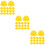 120Pcs Yellow Plastic Mini Construction Hats for Doll and Cake Decor 11