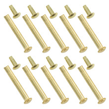 50Sets Golden Stainless Steel Folding Fan Repair Rivets Durable Kit