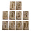 40Pcs Lightweight Wood Table Numbers 1-10 Rustic Assorted Color Decor 1