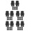 60Pcs Hard Surface Steam Cleaner Brush Heads Efficient Cleaning Black 5