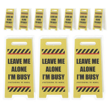 20Pcs Yellow Acrylic Memo Clip Holders - Funny Work Desk Privacy Signs