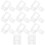 50Sets Clear Acrylic Security Hasp Strong Mini Lock for Boxes Doors 1