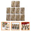 40Pcs Lightweight Wood Table Numbers 1-10 Rustic Assorted Color Decor 9