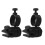 10Pcs Black Clip Holders ABS for Hard Hat Headlamp Light Mount 1