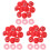 300Pcs Red Protective Detector Covers Plastic Fire Alarm Caps 4