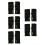 5Pairs Women's Black Compression Sleeve Elbow Braces Nylon Breathable 9